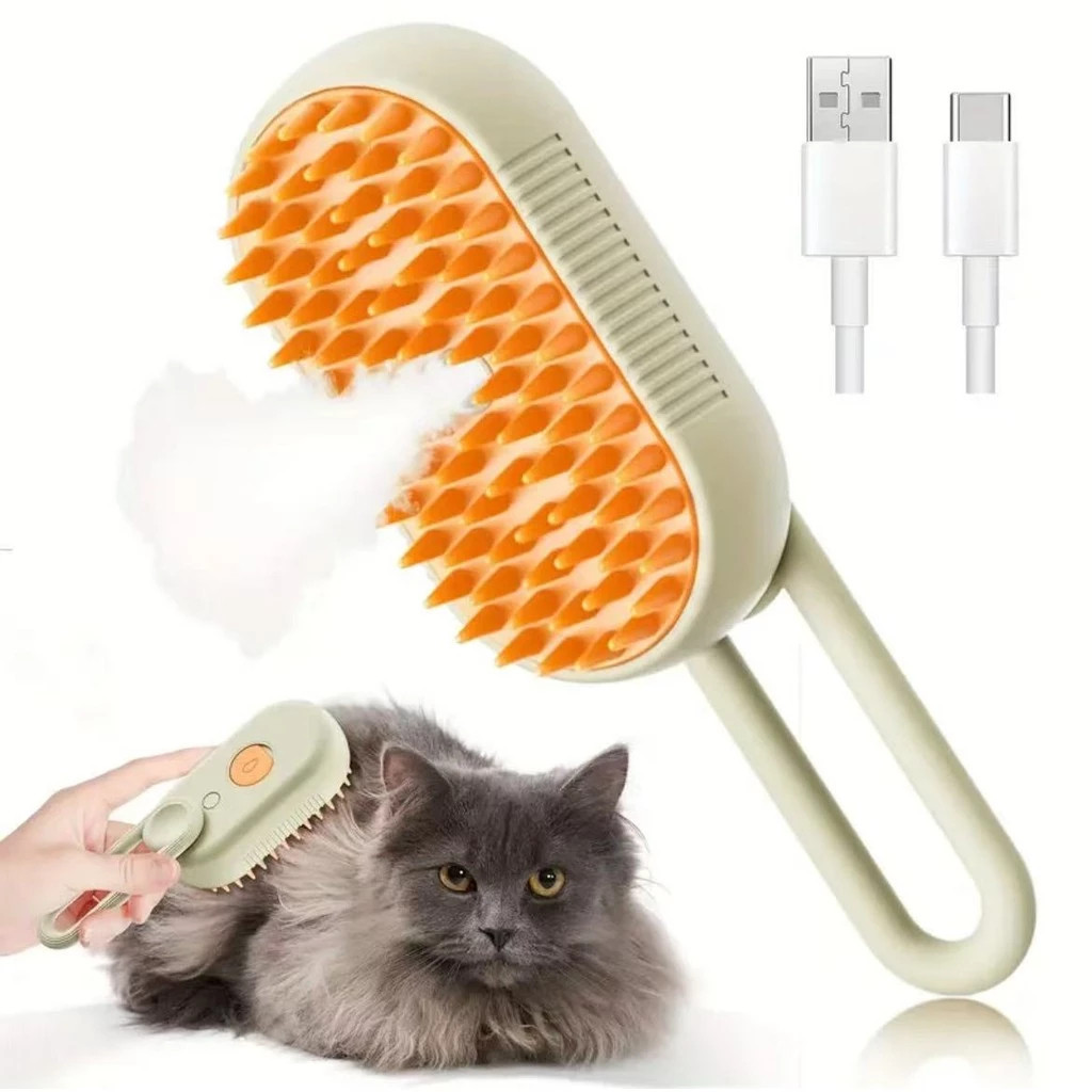 Escova A Vapor Para Gatos Cães 3 Em 1 Escovas El�
