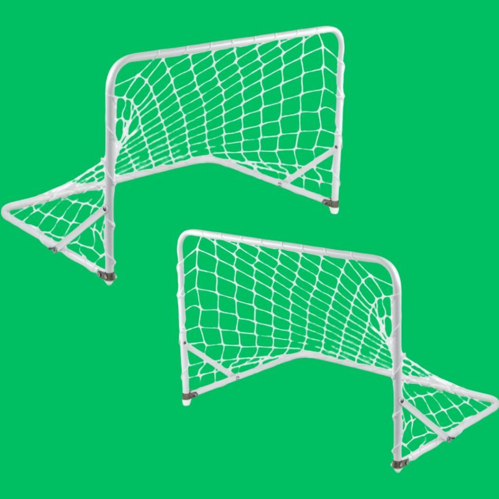 Trave Futebol 2 Trave De Ferro Com Rede Pratica d