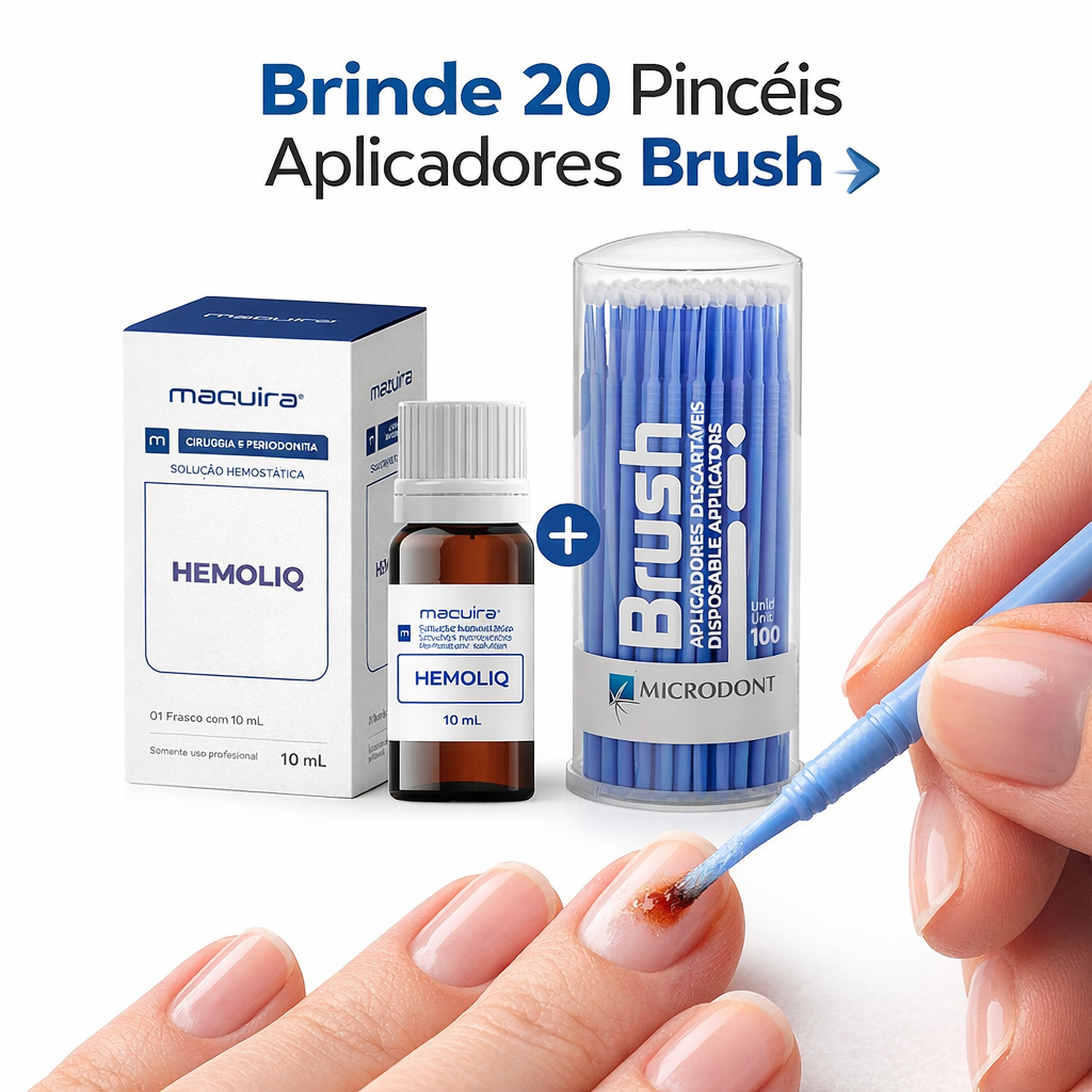Solução Hemostática Hemoliq Maquira com 20 Pinc