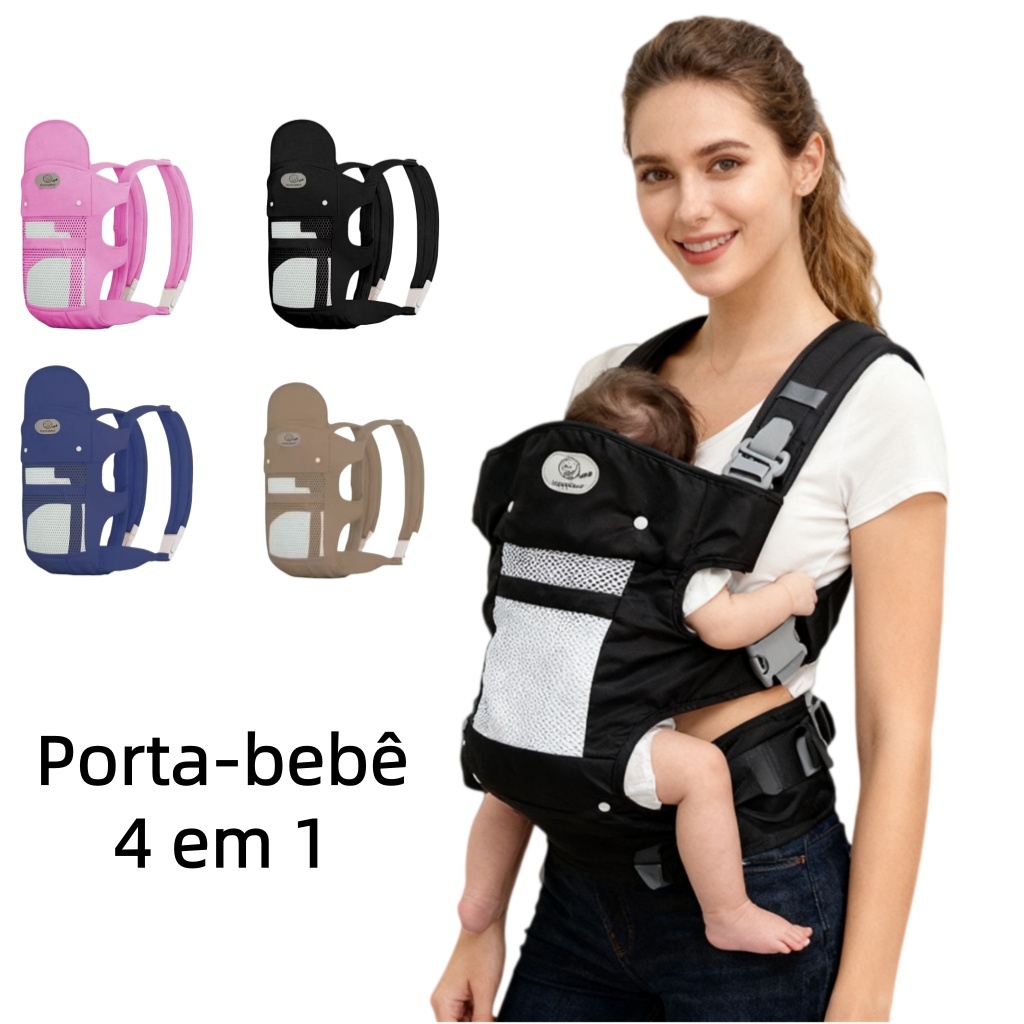 Sling 4 em 1 Melhorado: Ideal para Passeios com o 