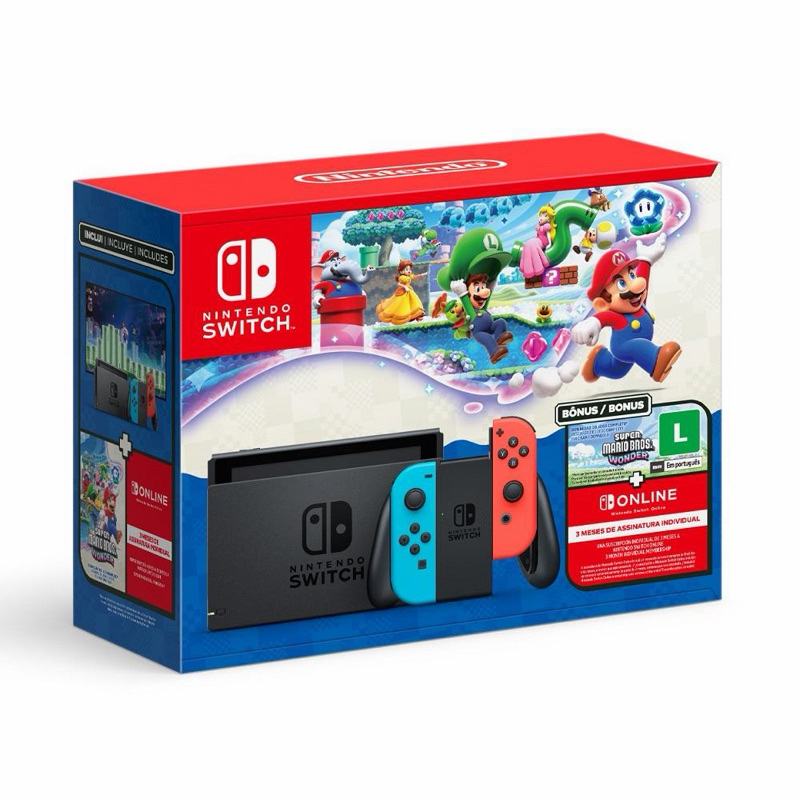 Nintendo Switch Desbloqueado Edicao Mario Wonder |