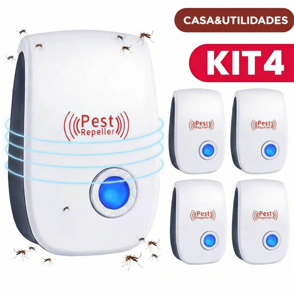 Repelente Eletrônico Ultrassônico para Ratos e I
