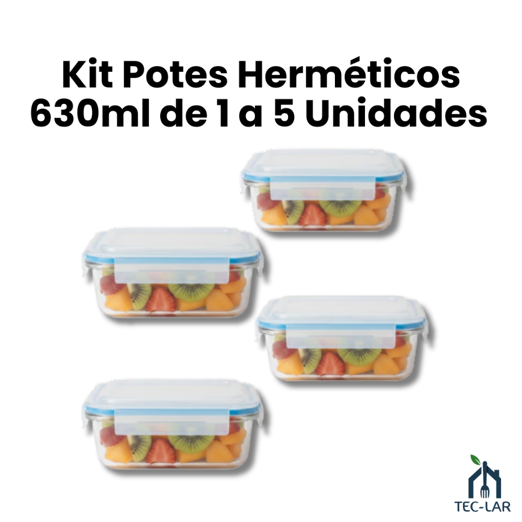 Potes Herméticos Marmita de Vidro 630ml Borossili
