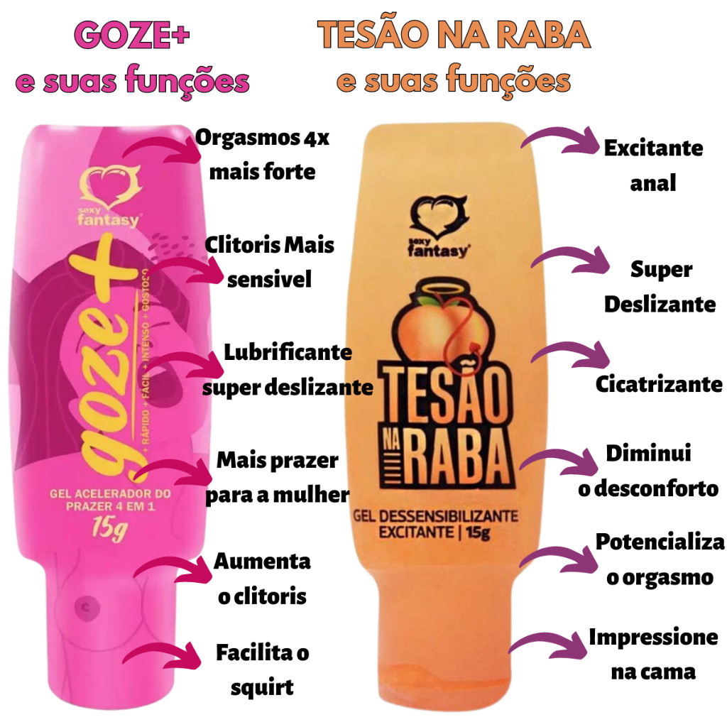 SEX SHOP Produtos Adultos KIT Prazer Feminino Gel 
