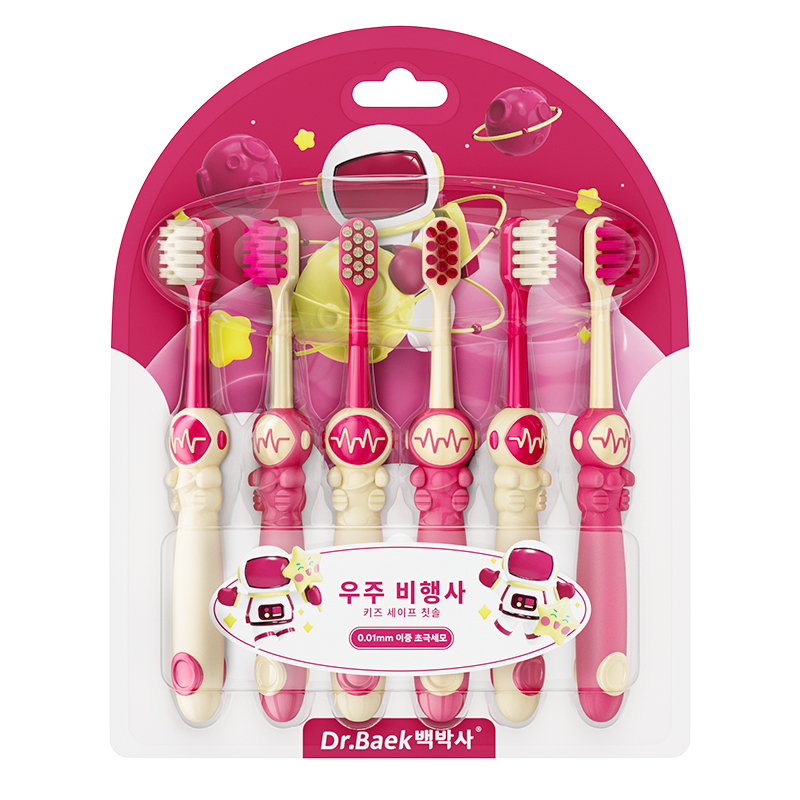 Dr.Baek Kit Escova de Dente Infantil, 6un, 6000+ C