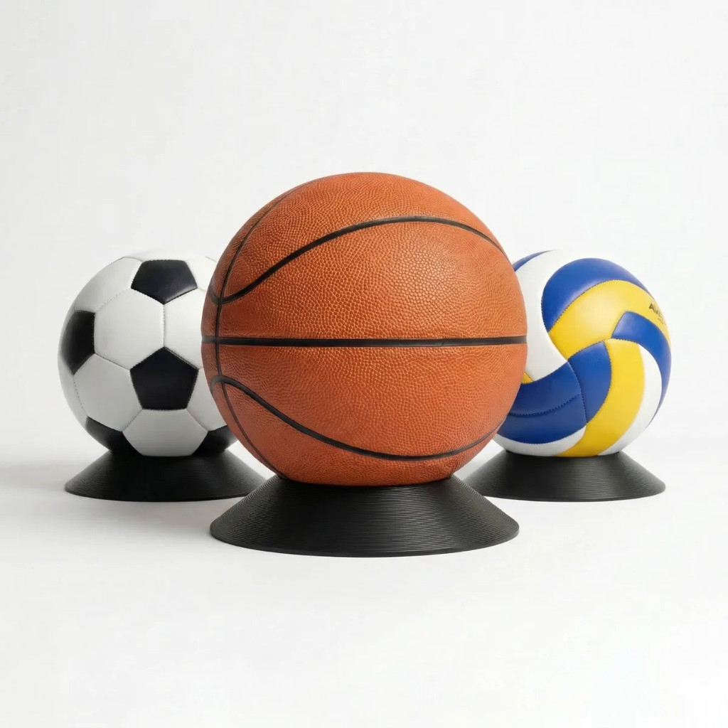 Suporte de Mesa Redondo Expositor para Bola Futebo