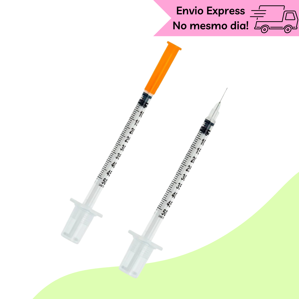 Kit 20un Seringas Ultra 0,5ml Agulha 25x6mm 31G Em