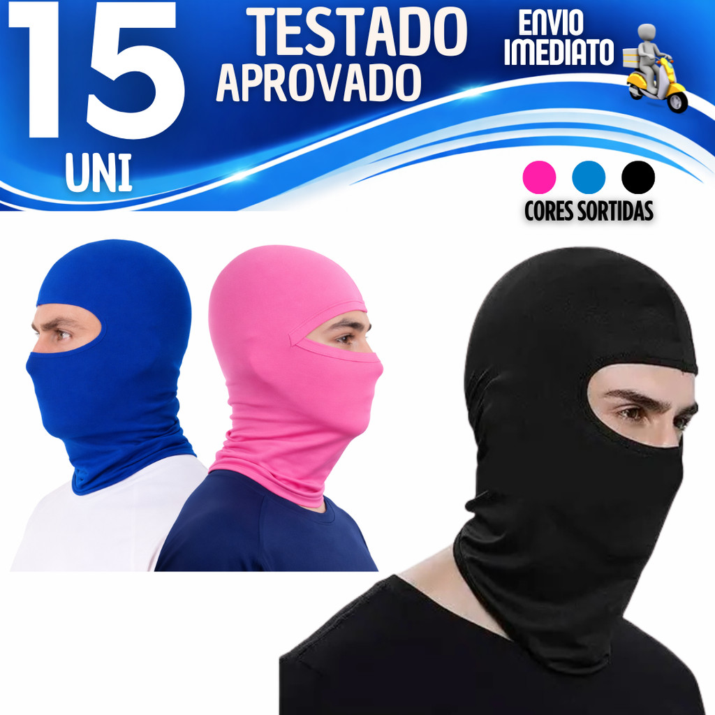 5/10/15 Touca Ninja Balaclava Proteção UV –