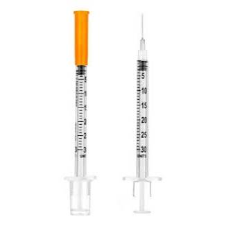 Seringa de Insulina 0,3ml (30ui) com Agulha Fixa 6
