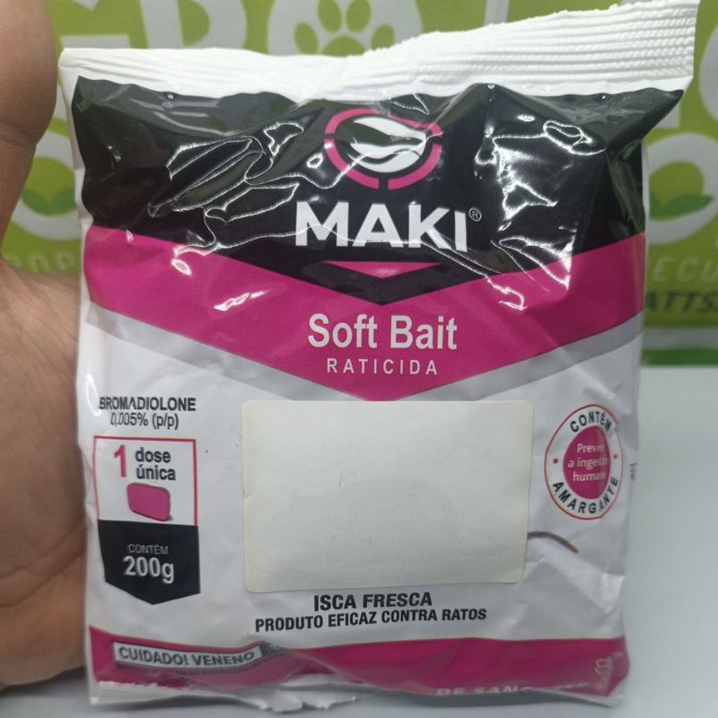 bolachinha chicletinho soft maki bait macio com ó