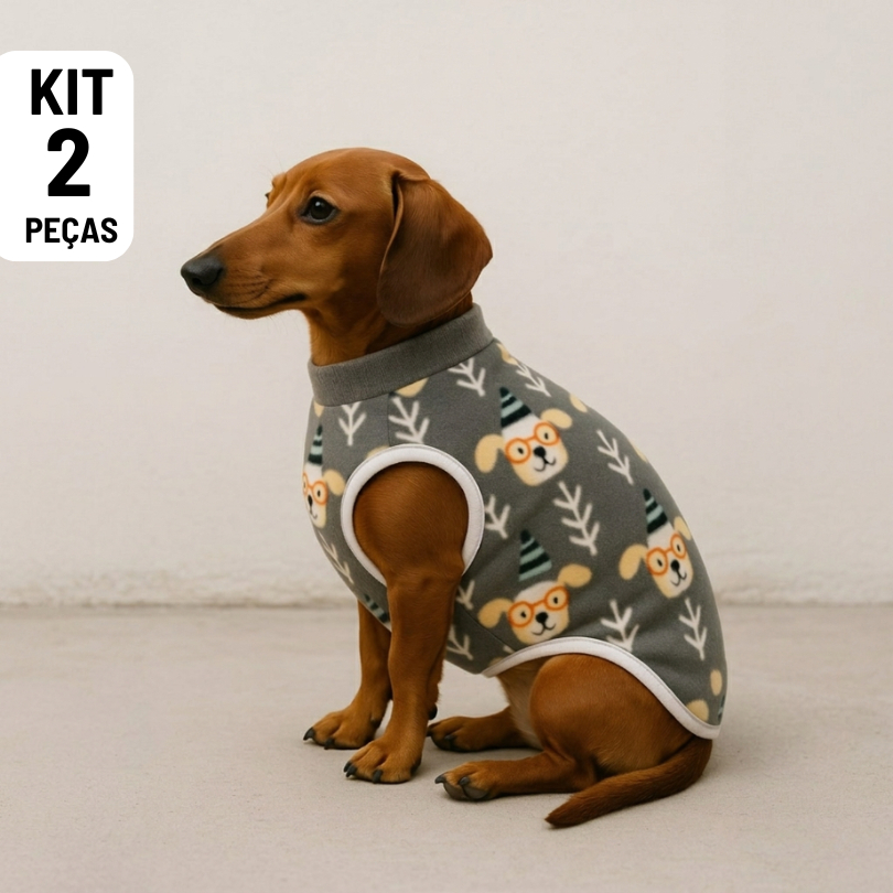 Kit 2 Roupa para Pet Cachorros Cães Porte Pequeno