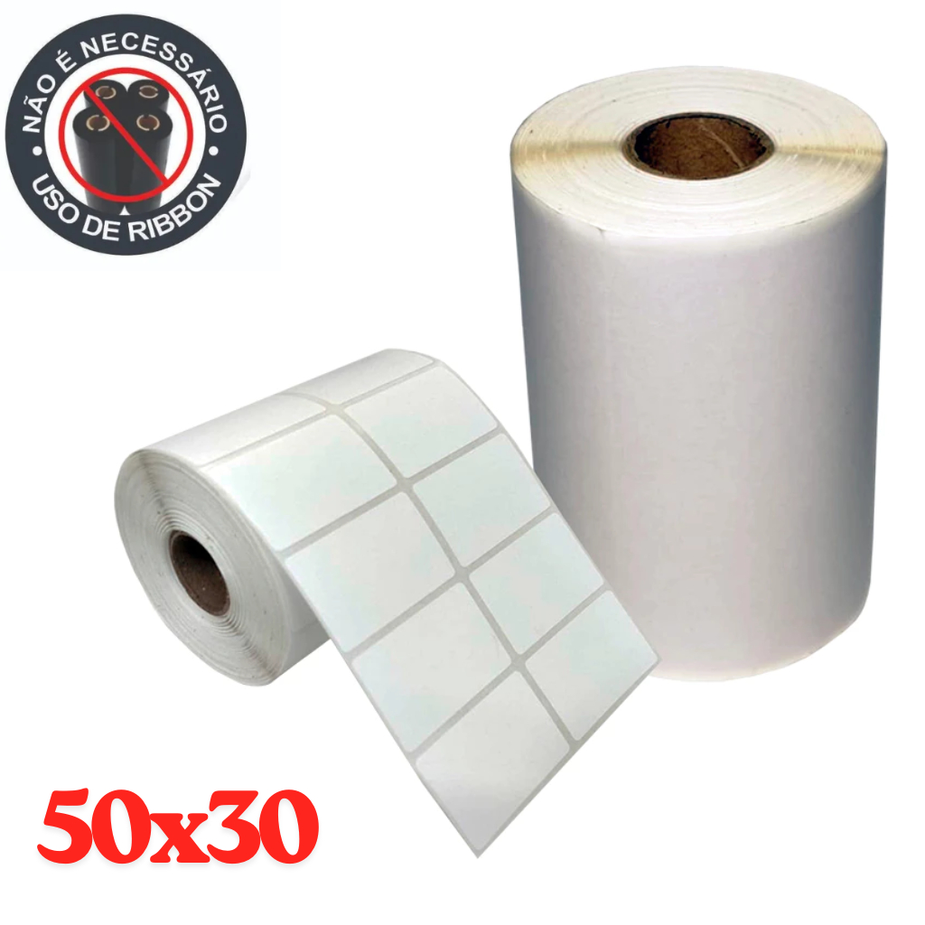 Etiqueta 50×30 2 Colunas Térmica – 100