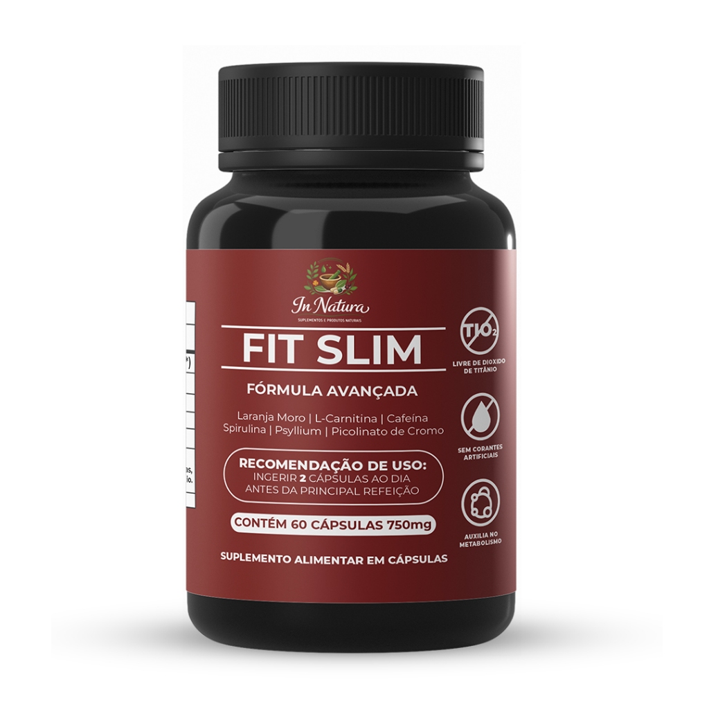 Fit Slim Suplemento Alimentar de 60 Capsulas  Apoi