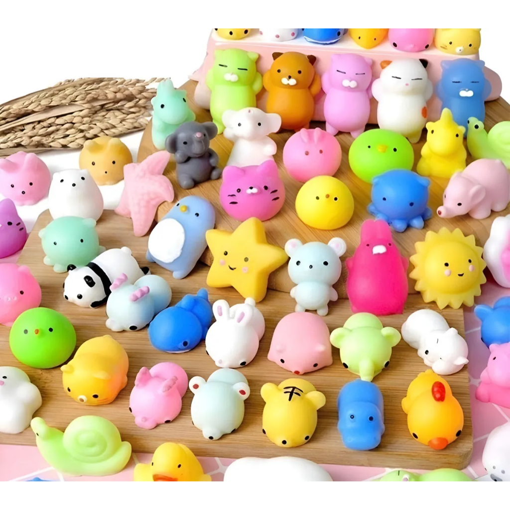 KIT COM 20/30/50 Peças Bichinhos Mochi Macio De A