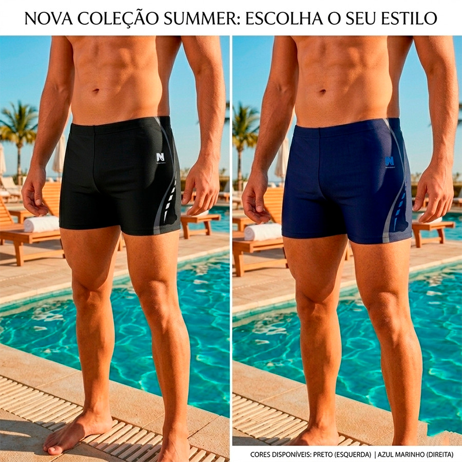 Sunga Boxer Masculino 100% Forrado Cordão de Ajus