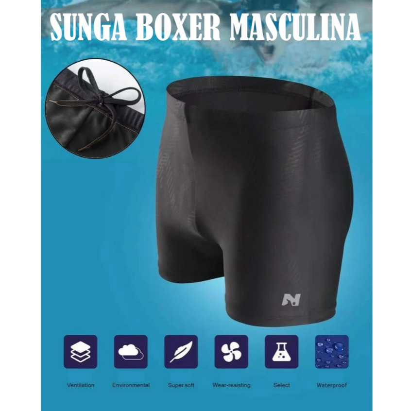 Sunga Boxer Masculino 100% Forrado Cordão de Ajus