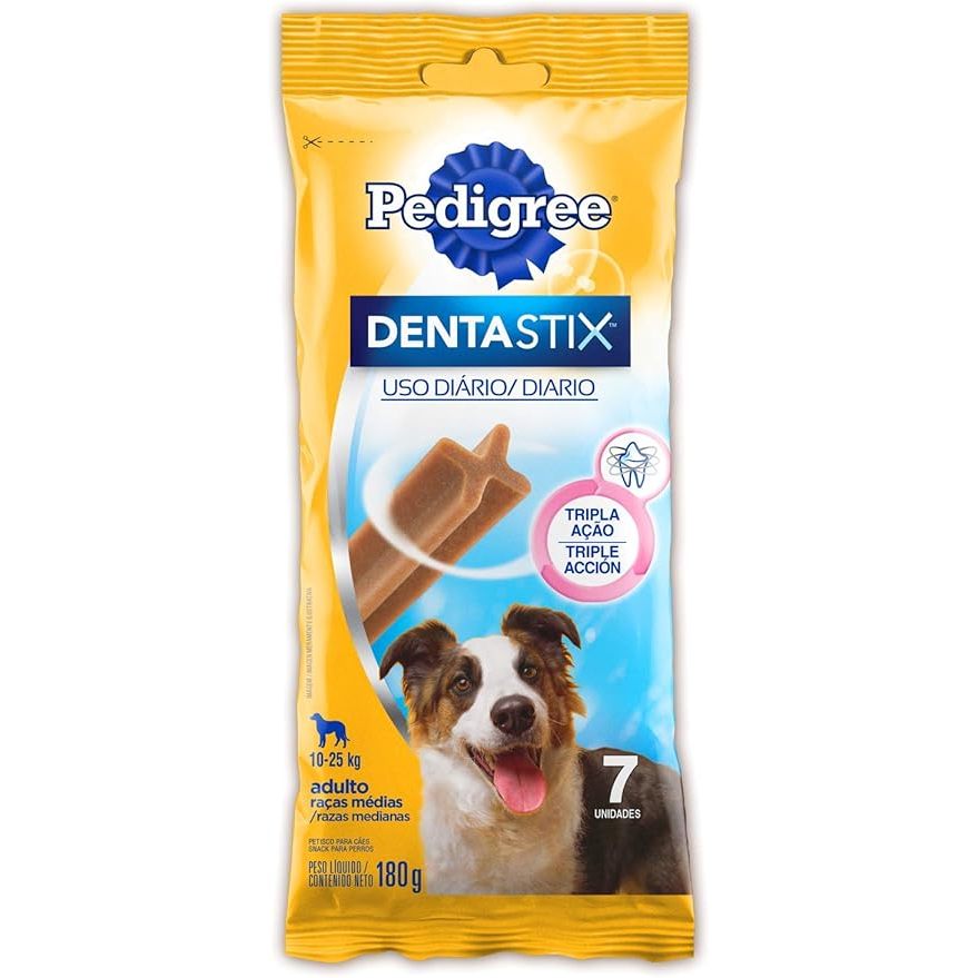 Pedigree Dentastix Raças Médias 180g 7 Sticks Pe