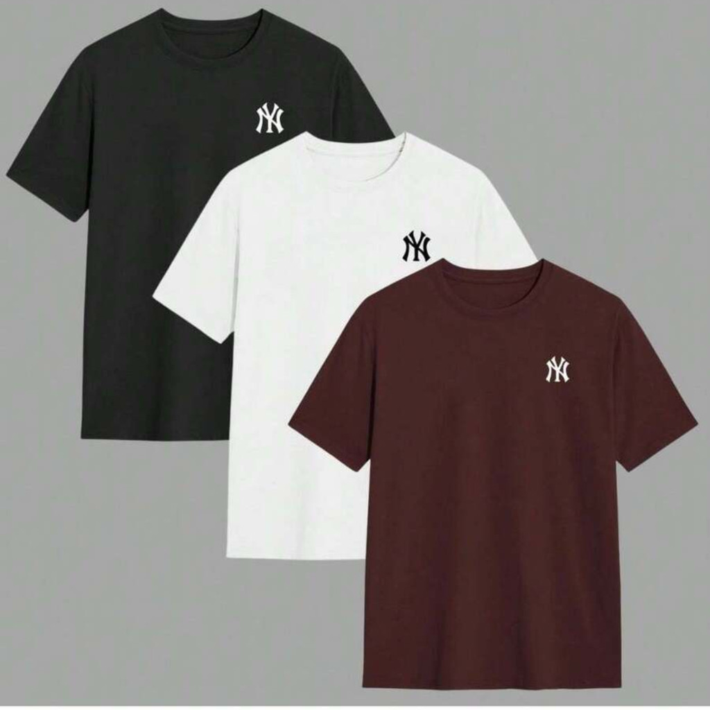 Kit 3 Camisetas Masculina Blusa 100% Algodão Cami
