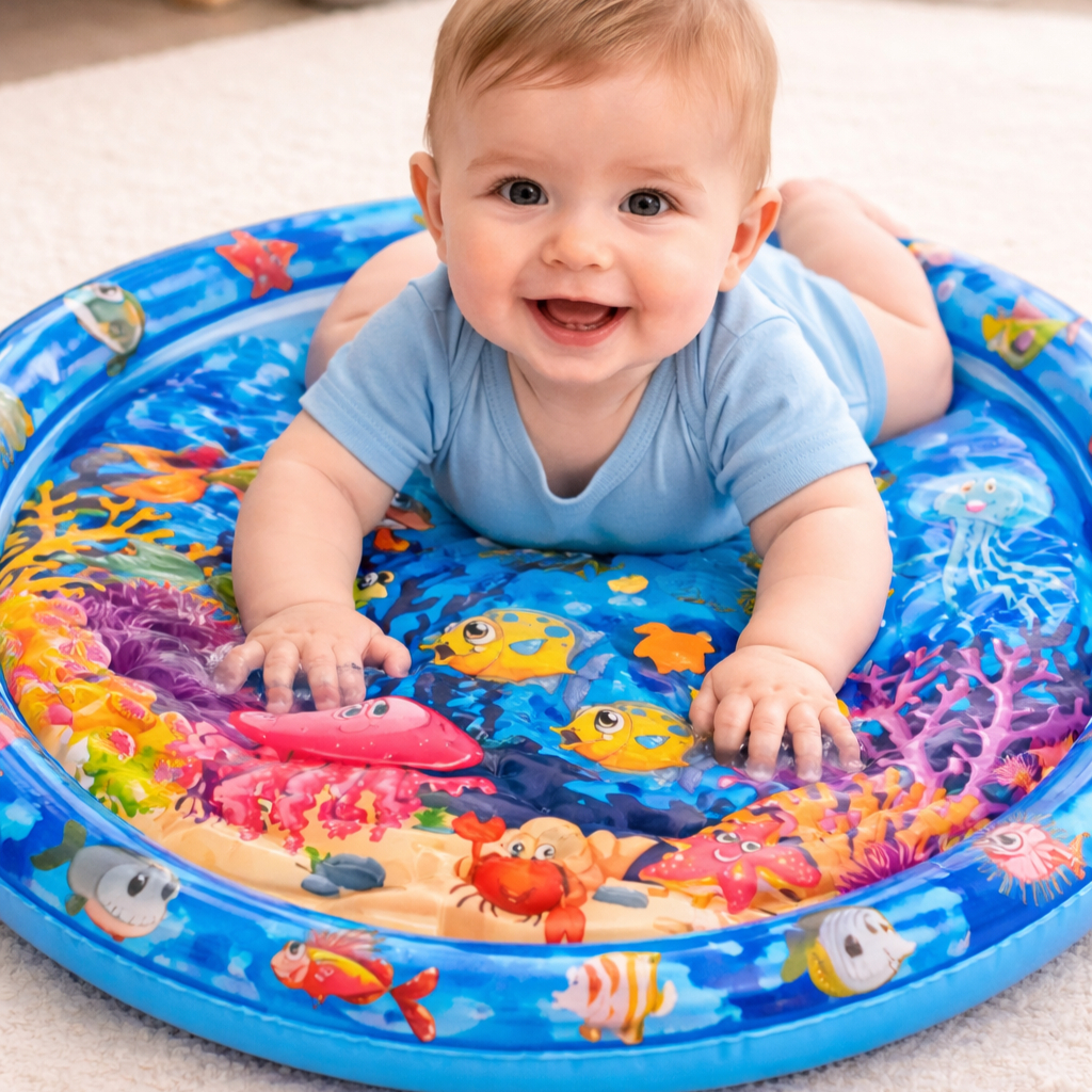 Tapete Sensorial Infantil Inflavel e com Agua Bebe