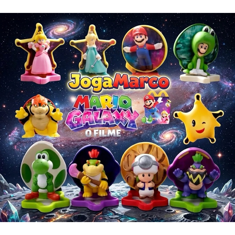 Brindes Mario Galaxy 2026  McLanche Feliz