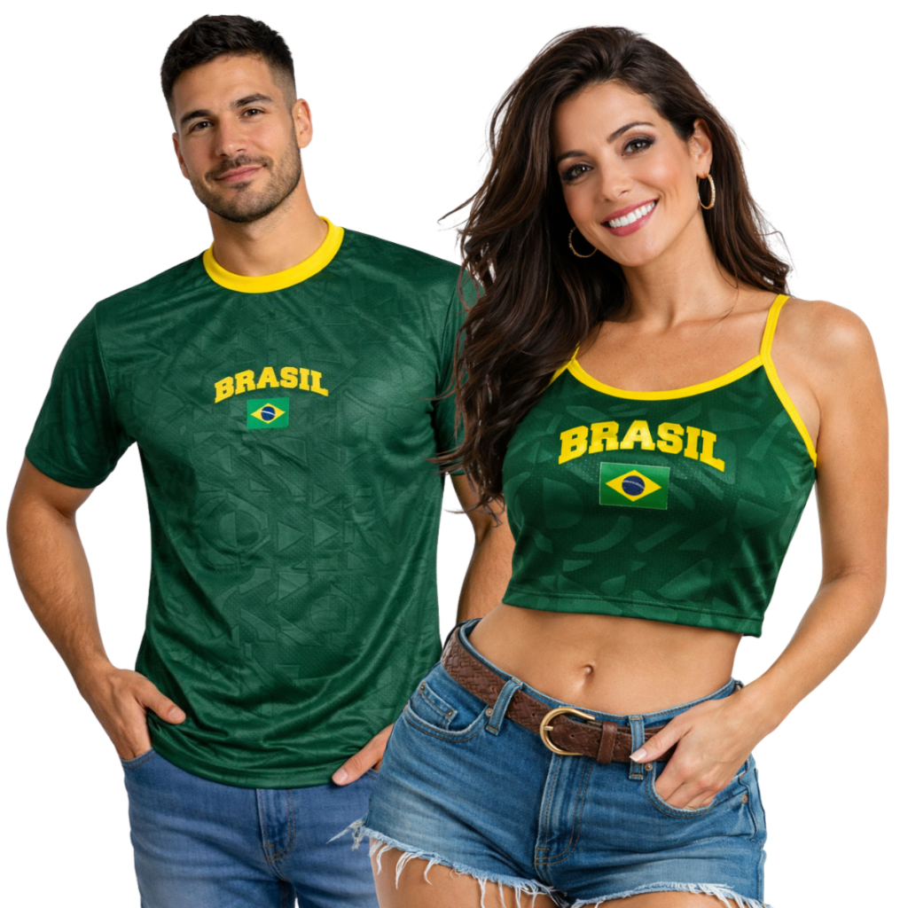 Kit Crooped Baby Look ou Regatinha Feminina do Bra