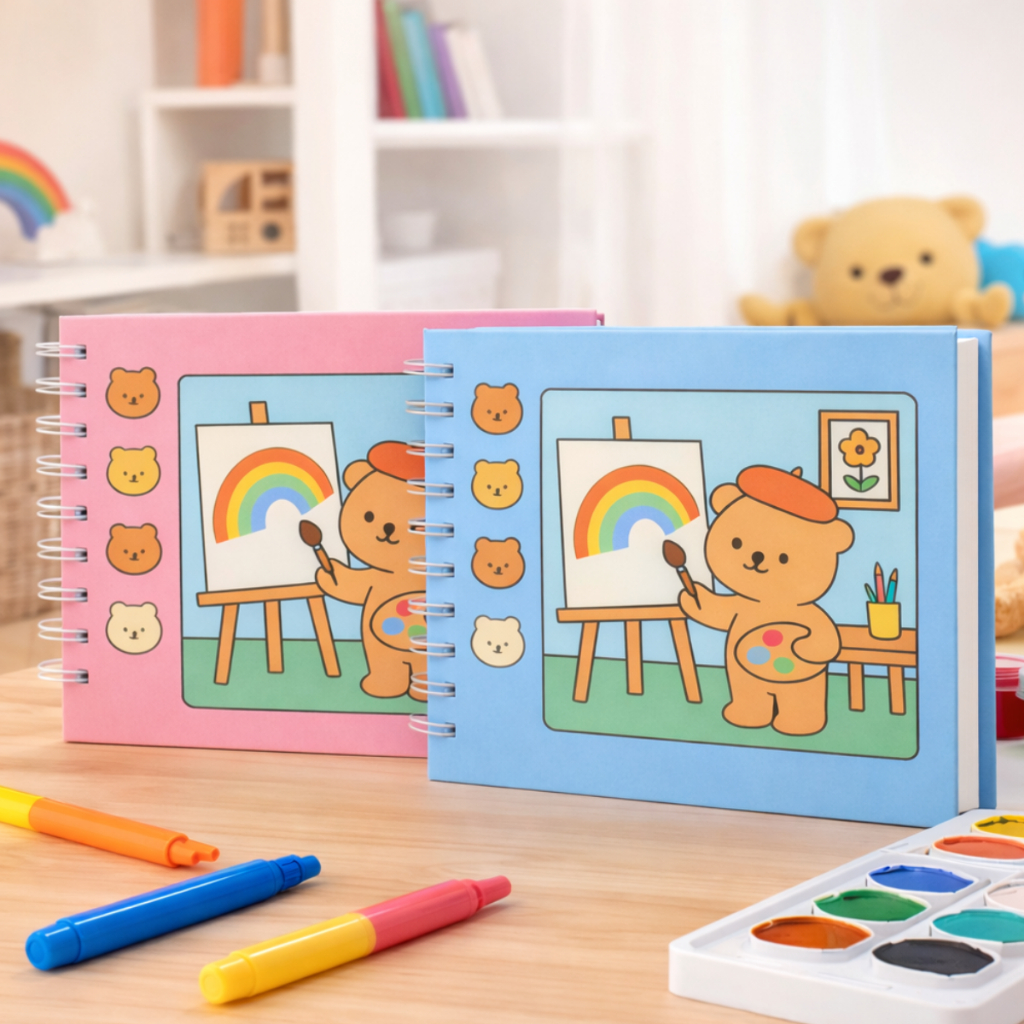 Livro  de Colorir Infantil 50 FOLHAS  Capa Dura Di