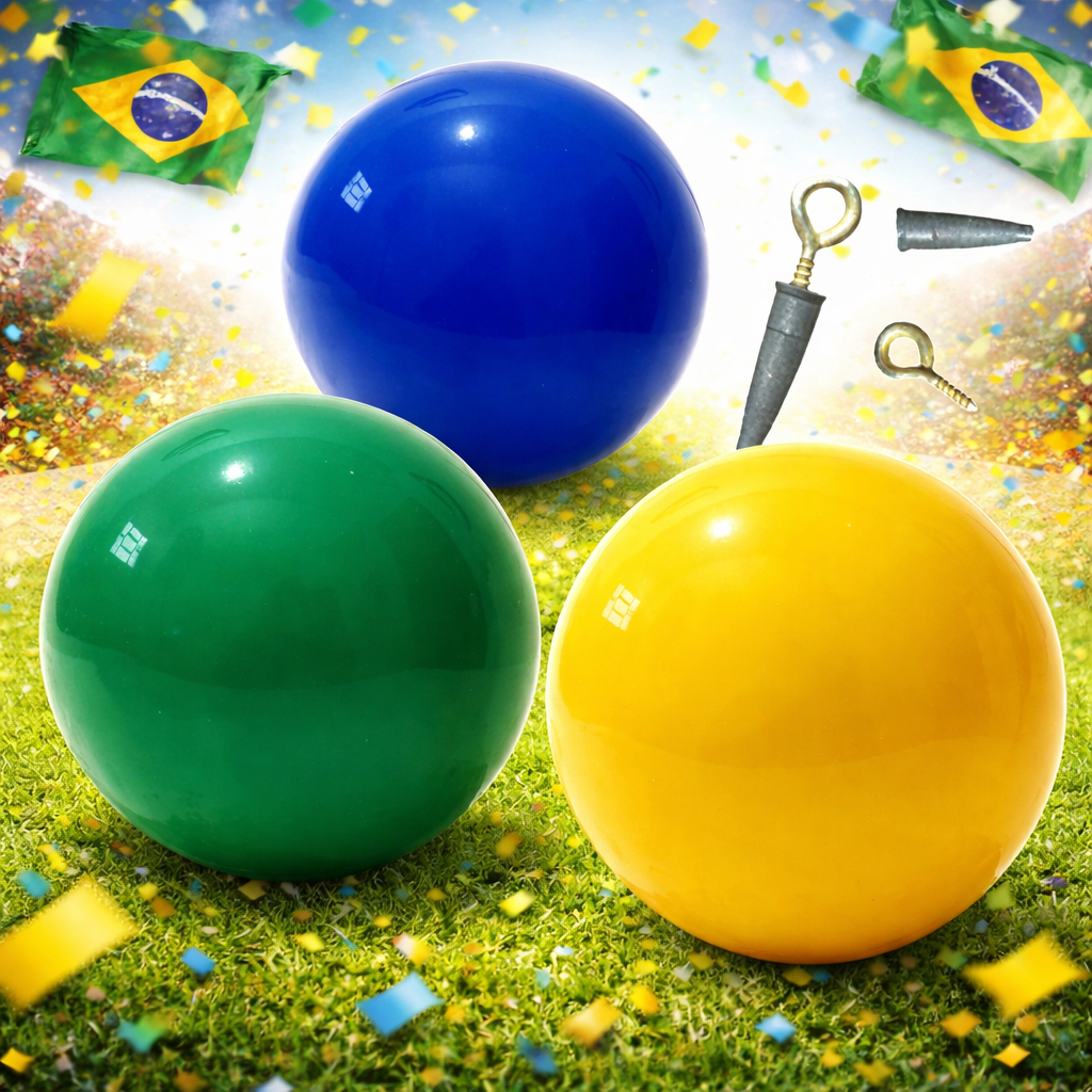 Bola Vinil Verde Amarela Gigantes Brasil Copa Kit 