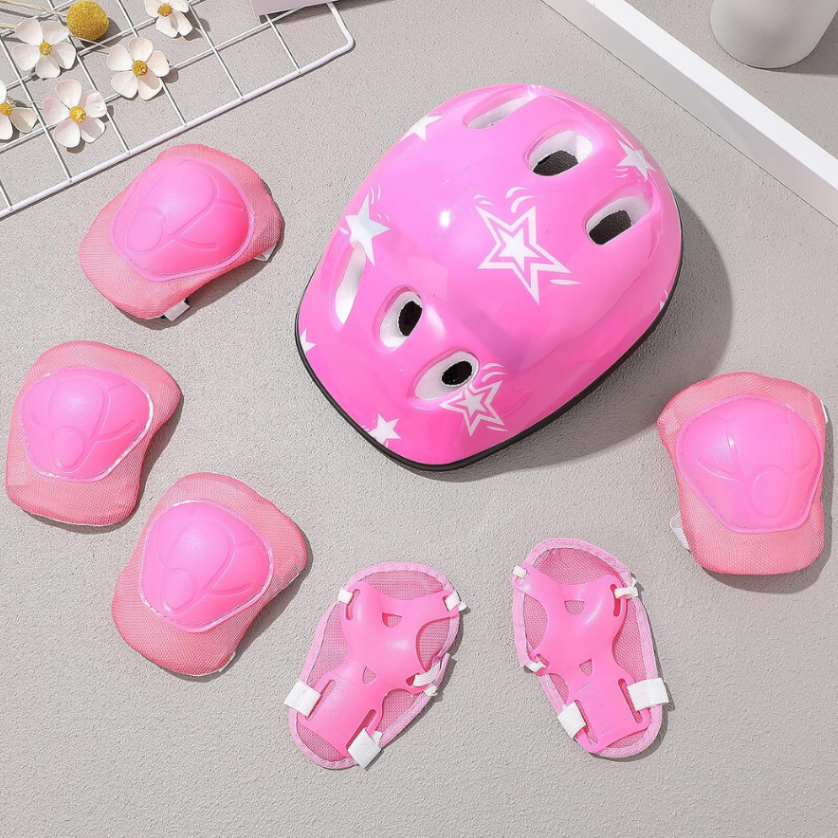 Capacete Cotoveleira Joelheira Infantil SEGURANÇA