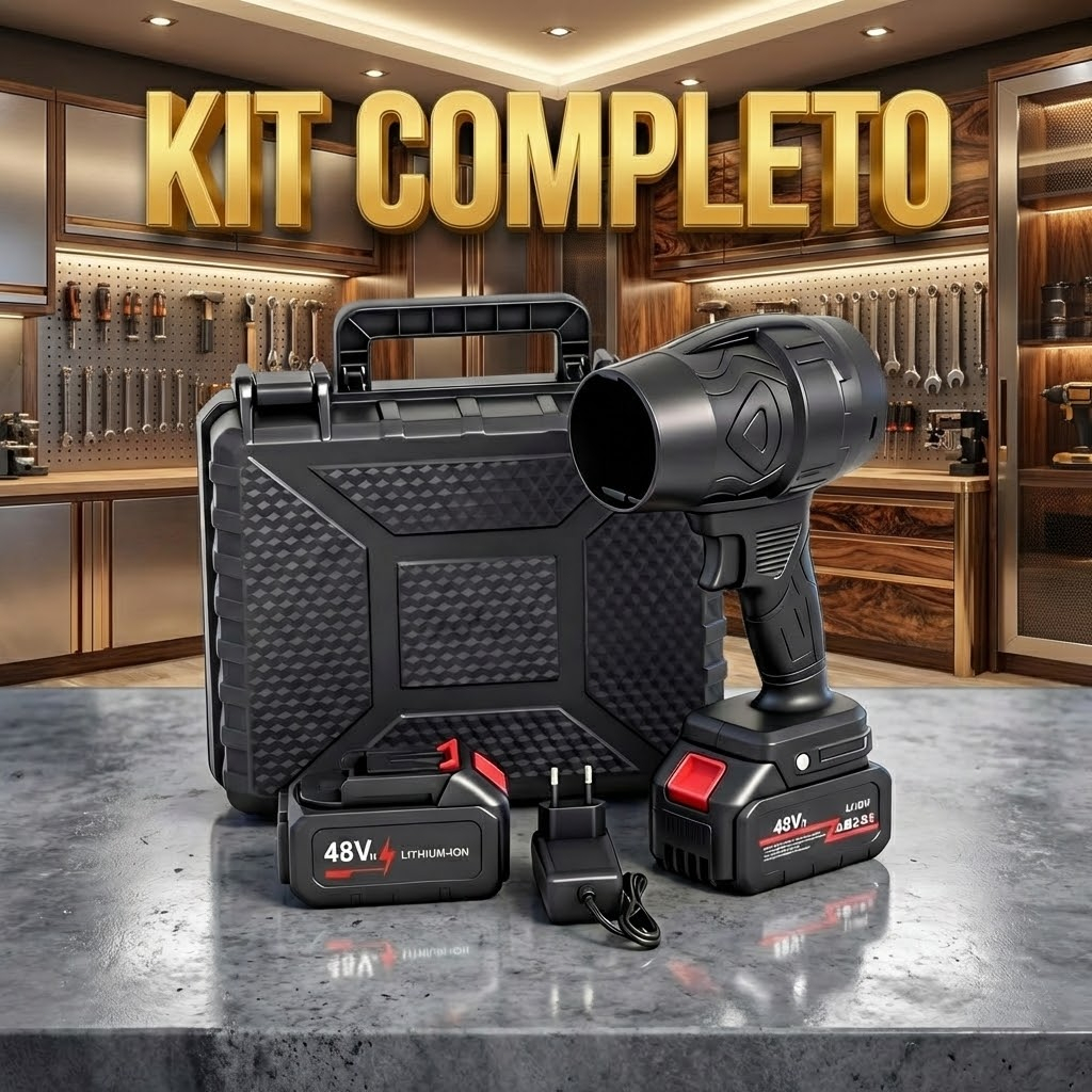 Soprador Turbo Jet Fan Secador Automotivo 2 Bateri