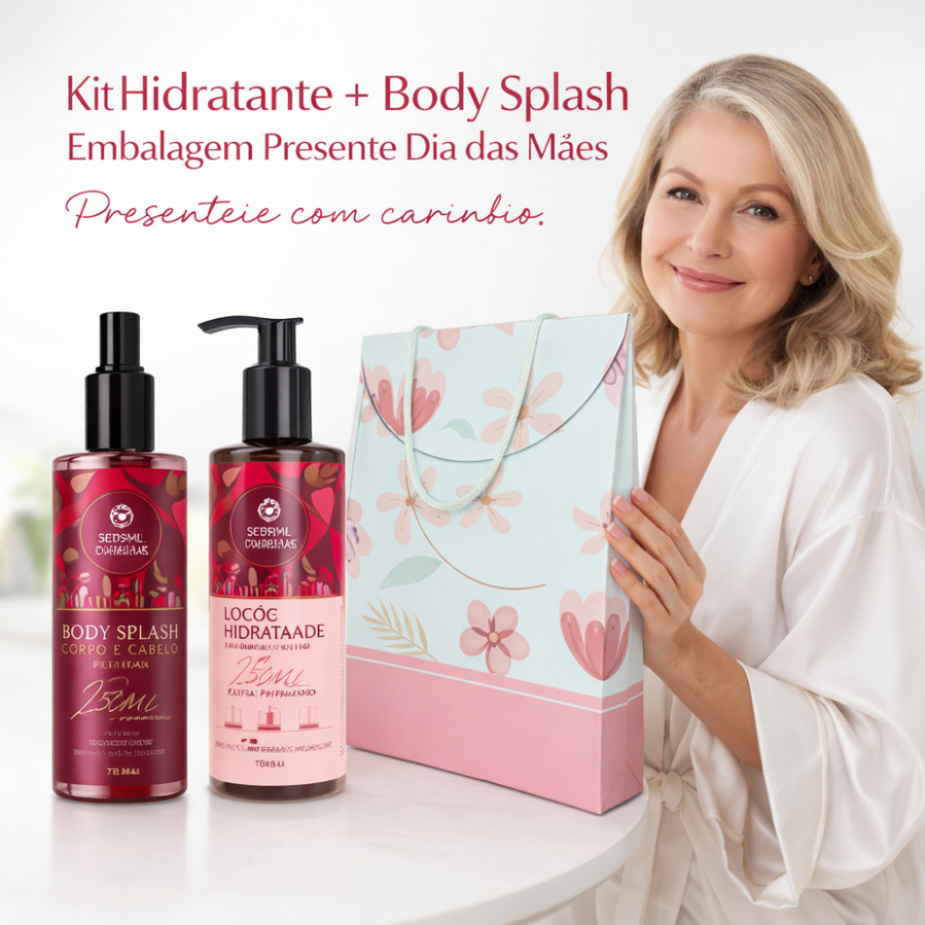 Kit Dia das Mães Body Splash + Hidratante Corpora