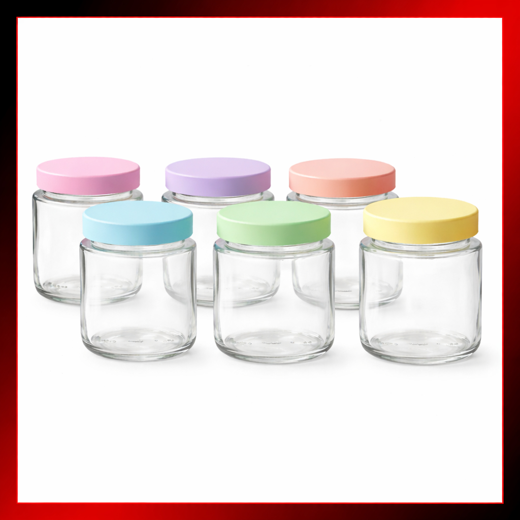 Kit Potes Vidro 200ml para Leite Materno Papinha T