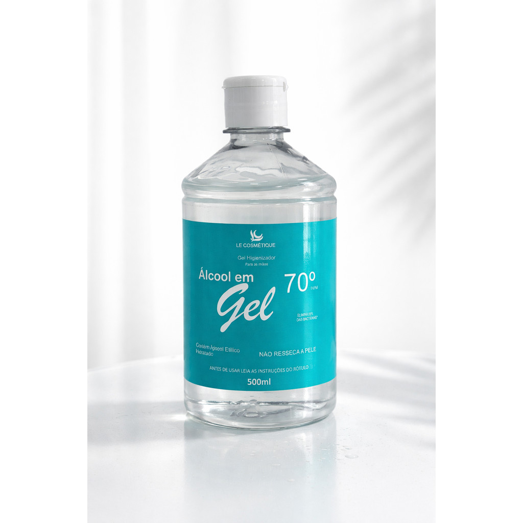 Álcool em Gel 70% Higienizador 500ml  Proteção 