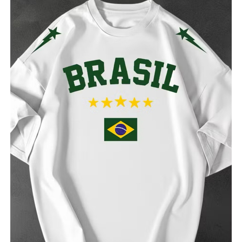 Camiseta Brasil Copa do Mundo Camisa Masculina Str