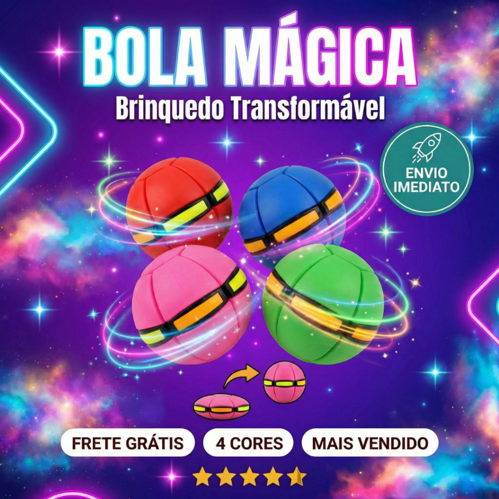Bola Magica Voadora 2 Em 1 Disco Voador
