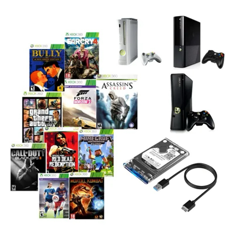Hd Xbox 360 200 Jogos Exploit para qualquer video 