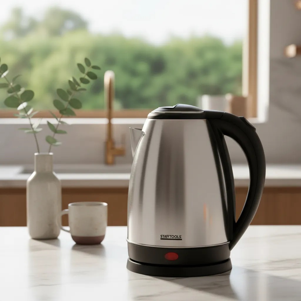 Chaleira Elétrica Inox 2L Jarra Térmica 1000W Fe