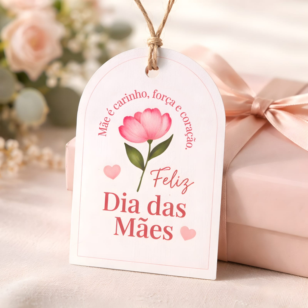 Kit Tag Dia das Mães 7×4,4cm – Embalag