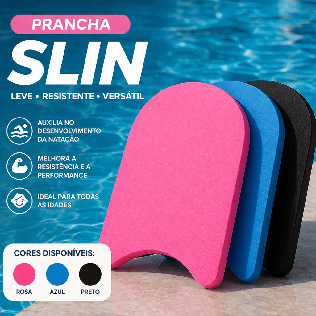 Prancha Natação Infantil EVA Premium Piscina Flu