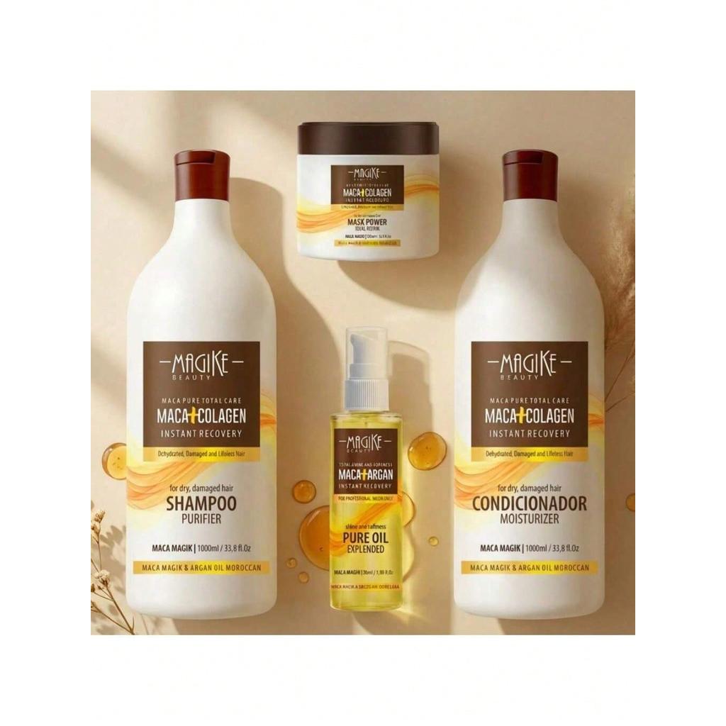 Kit Shampoo 1l + Condicionador 1l + Mascara Maca E