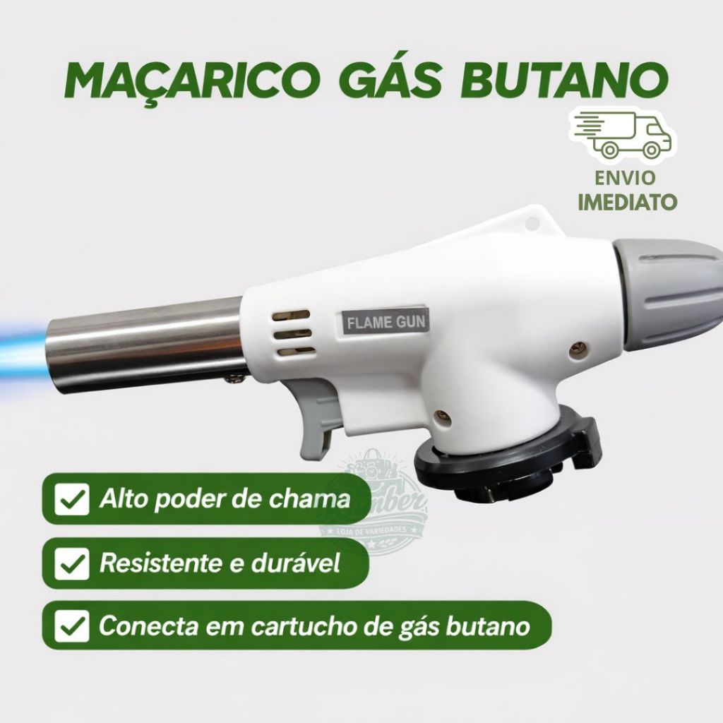 Kit Maçarico Portátil Com 2 Unidades e com 1 Uni