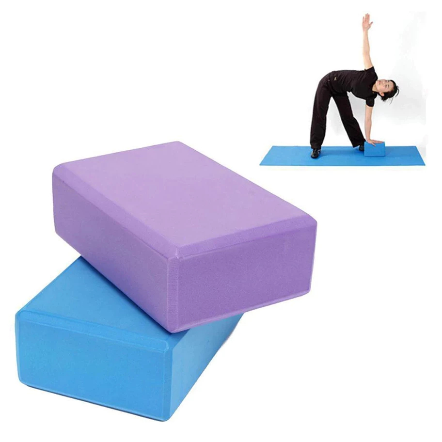 Bloco de Yoga Pilates EVA 23x15x9cm Apoio para Alo