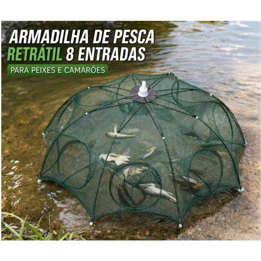 Covo Armadilha De Pesca Retrátil 8 Entradas Lamb