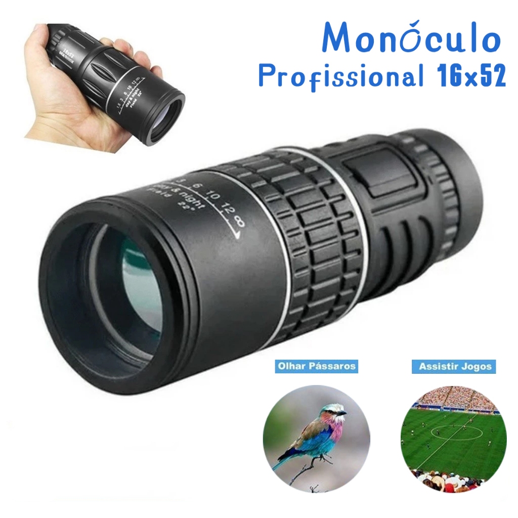 Monóculo 8km Profissional Luneta Tática 16×