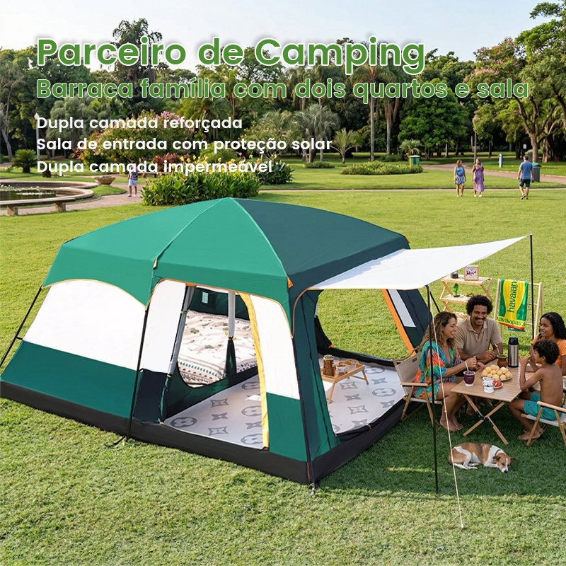 Barraca Camping Portátil Impermeável e Antisol