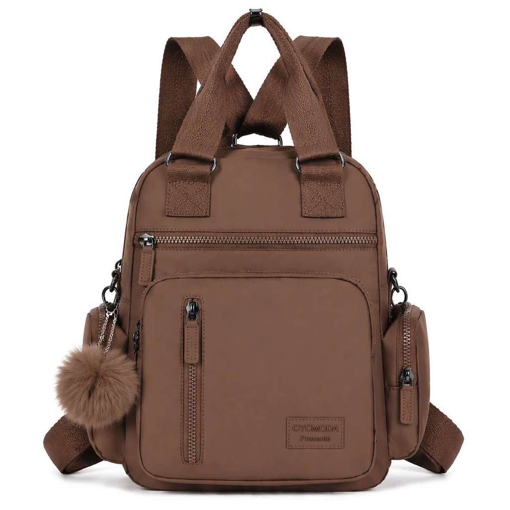 Bolsa Feminina Com Chaveiro Pompom e 6 Divisórias