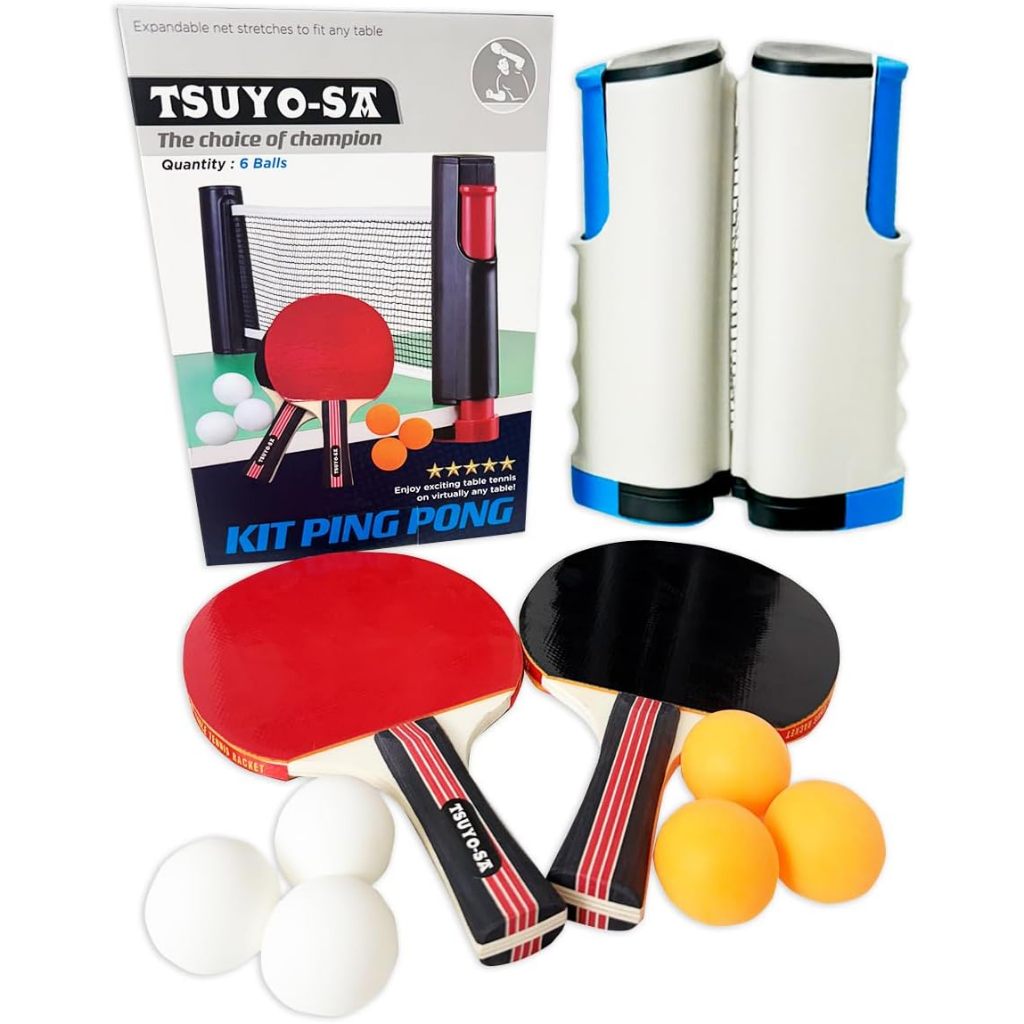 Kit Ping Pong Profissional Rede Tênis Mesa 6 Bola