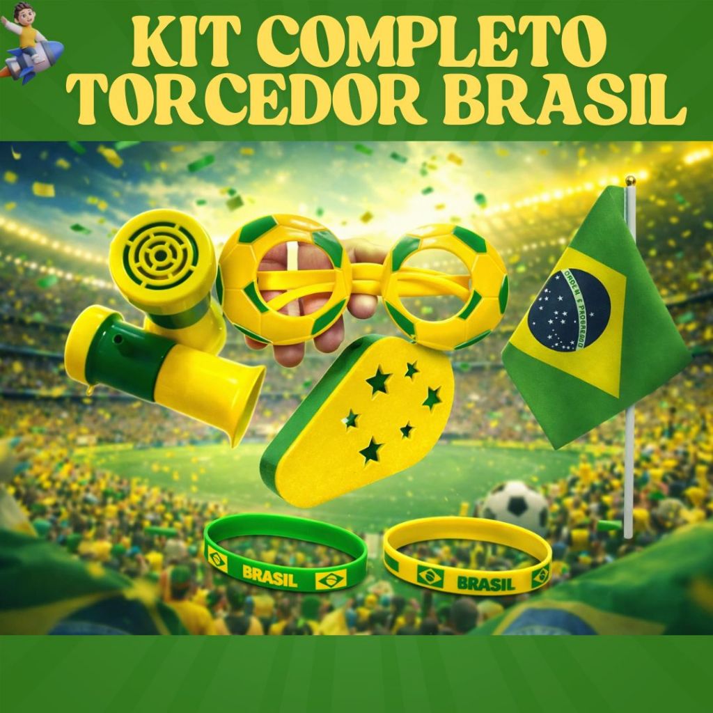 Kit Torcedor Copa Brasil – 5 Itens – T