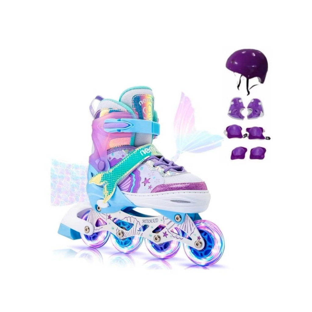 Patins Inline Ajustável Com Luz De Led. Com OU SE