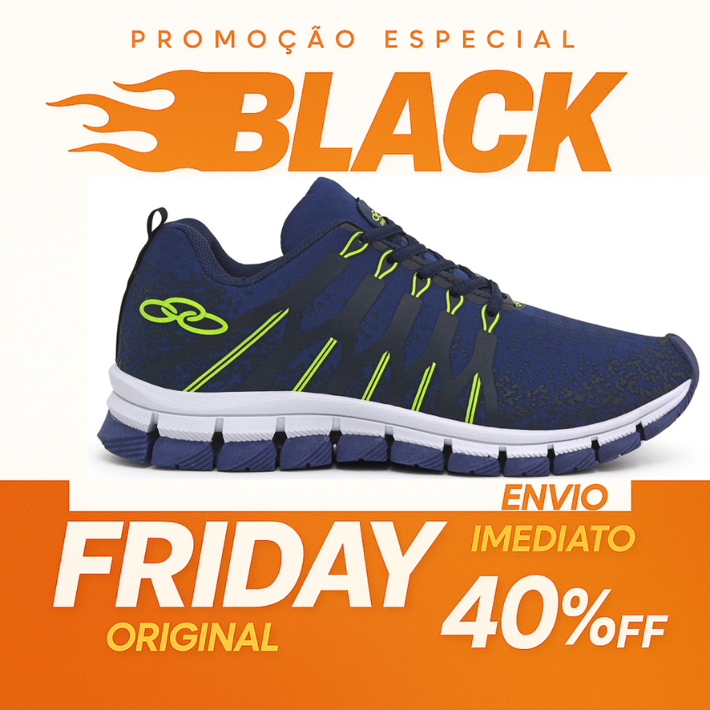Tênis masculino academia caminhada OLYMDFS esport