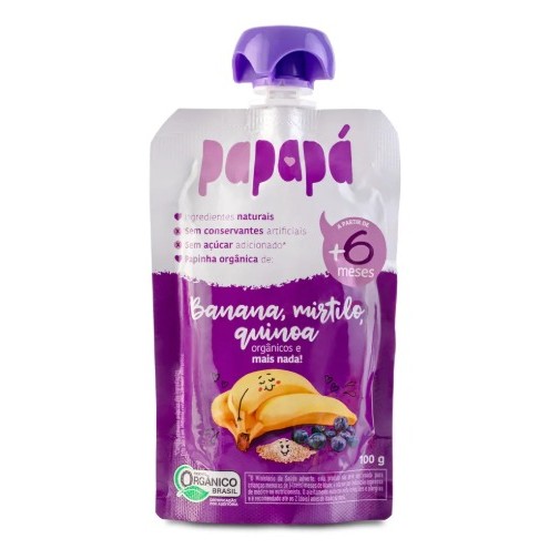 Papinha Banana Mirtilo e Quinoa 100g